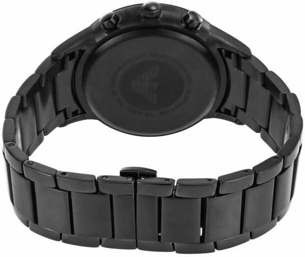 Emporio Armani Reloj Hombre, Movimiento Cronógrafo con 3 subesferas y Caja de 43mm con Correa de Acero, Piel o Silicona
