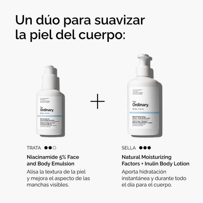 The Ordinary Niacinamide 5% Face and Body Emulsion, Facial and Body Emulsion with Niacinamide, Corrector for Dark Spots and Skin Tone, 100 ml