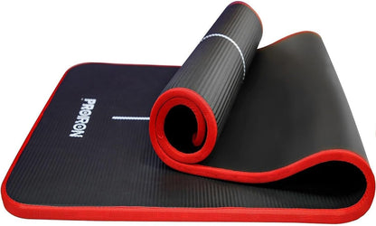 PROIRON Thick Yoga Mat 10/15 mm, Non-Slip Mat Sport Fitness, Yoga Mat for Pilates Exercises Fitness Gymnastics Stretches