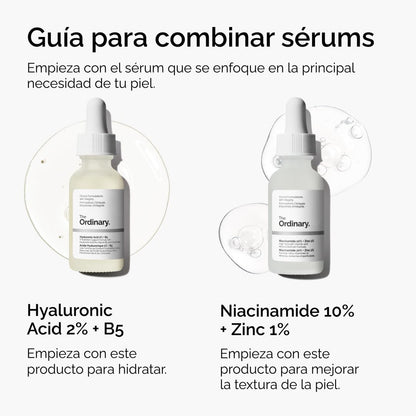 The Ordinary Hyaluronic Acid 2% + B5 (with Ceramides), Hyaluronic Acid + B5 (with Ceramides), Multidimensional Moisturizing Serum for Softer, Smoother Skin 30ml