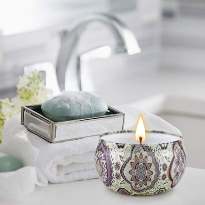 Scented Candles Gift for Women, 9 Pack Decorative Scented Scented Candles, Soy Wax Natural Candle, 9 x 70 g Aromatherapy Candle Gift Set for Birthdays, Parties, Christmas, Friend and Mother