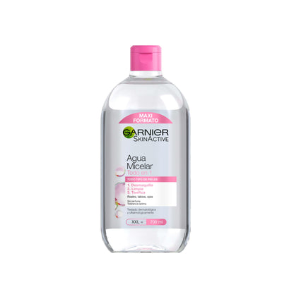 Garnier Skin Active Micellar Water with Rose Water for Off and Sensitive Skin, Make-up, Cleanses and Brightens, 700 ml