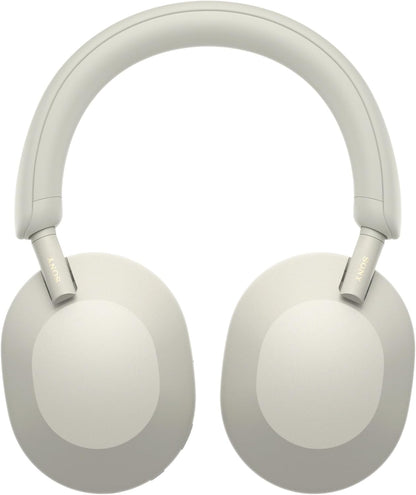 Sony WH-1000XM5 Noise Cancelling, Bluetooth On-Ear Headphones, Crystal Clear Calls, Hi-Res, 30h Battery, Quick Charge, Includes Hard Case, iOS, Android - Silver