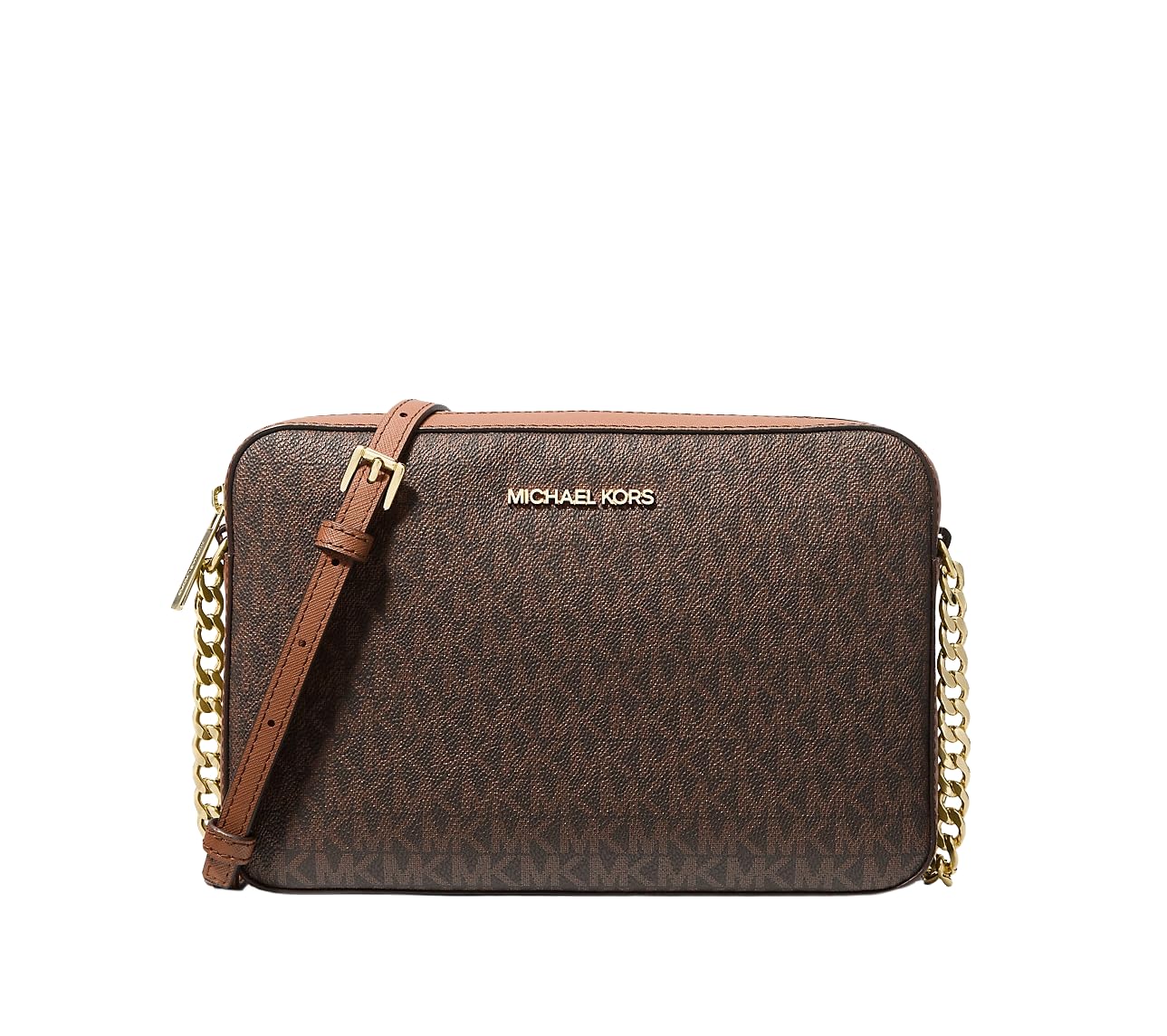 Michael Kors Bolso cruzado para mujer de PVC con logotipo de la firma Jet Set