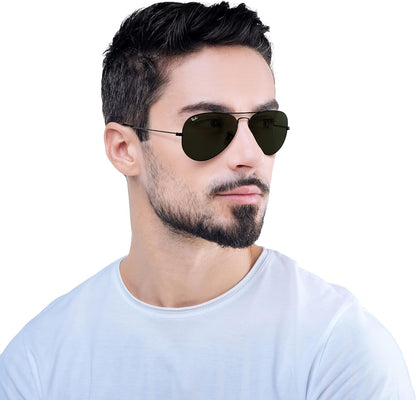 Ray-Ban Aviator Sunglasses Men (Pack of 1)