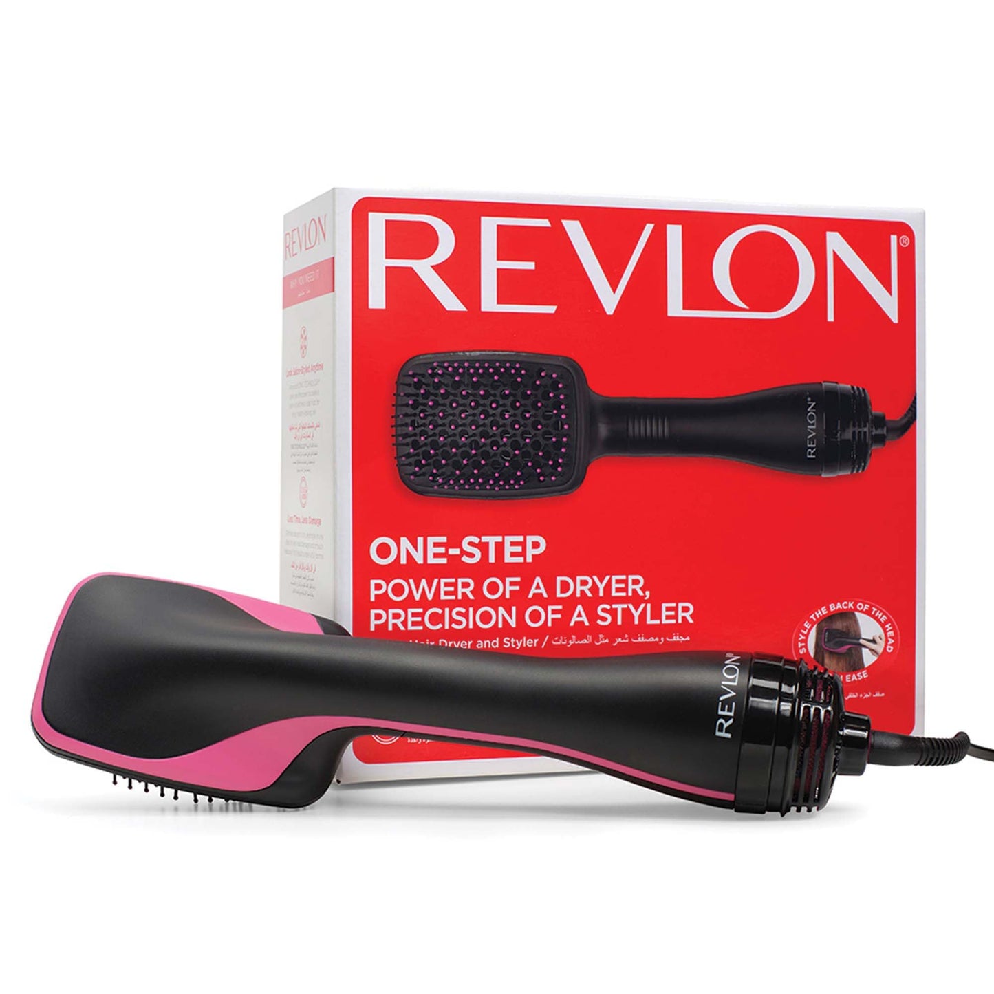 REVLON Salon One-Step Dryer and Volumizer with Sectioning Comb Included - 3 Heat Settings and 2 Speeds, Ceramic Coating, Ergonomic Handle, Original with Comb