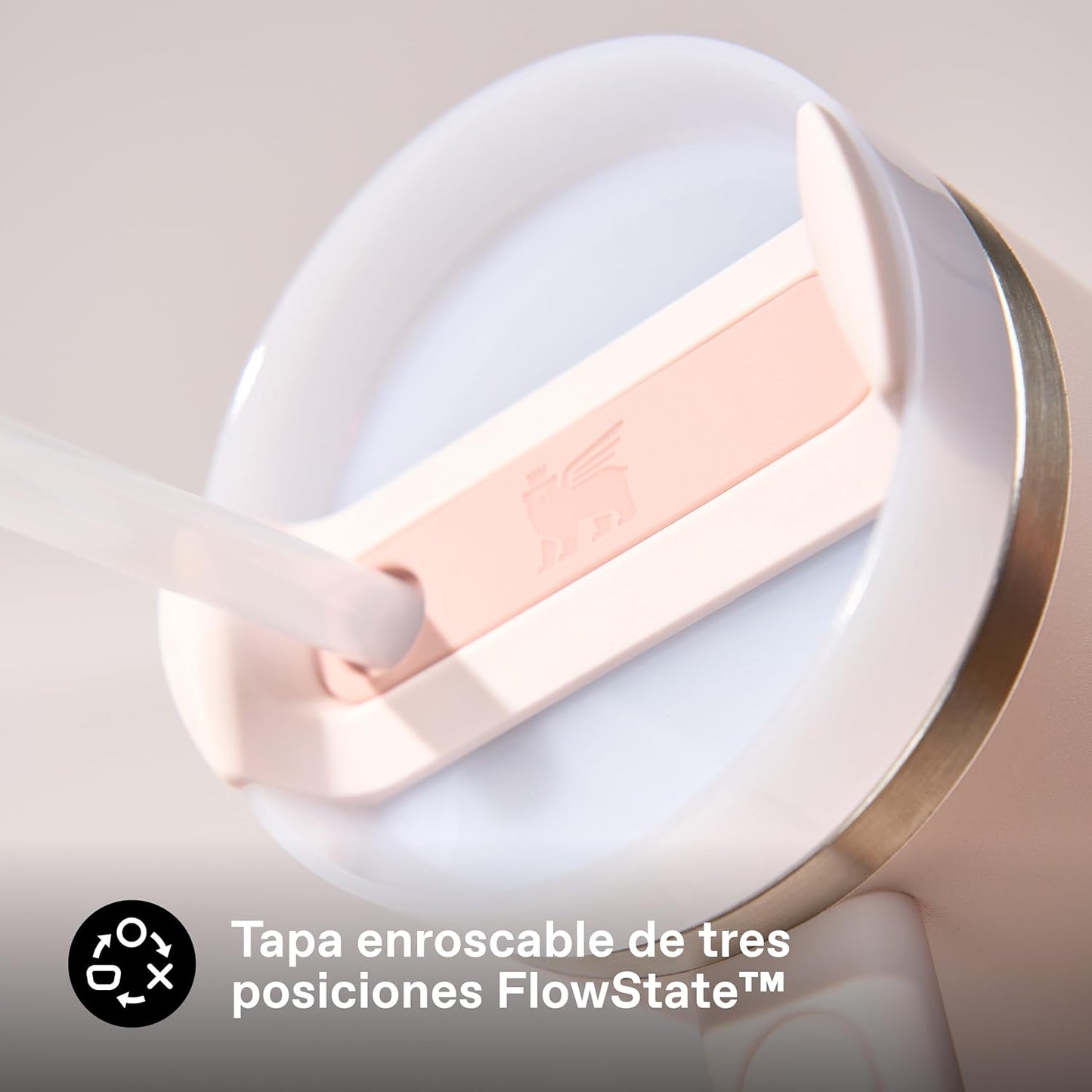 STANLEY Quencher H2.0 FlowState Tumbler 1.2L – Thermos Keeps Cold 11 Hours – Ice Cream for 48 Hours – Stainless Steel Water Bottle – Thermal Cup – BPA Free – Rose Quartz