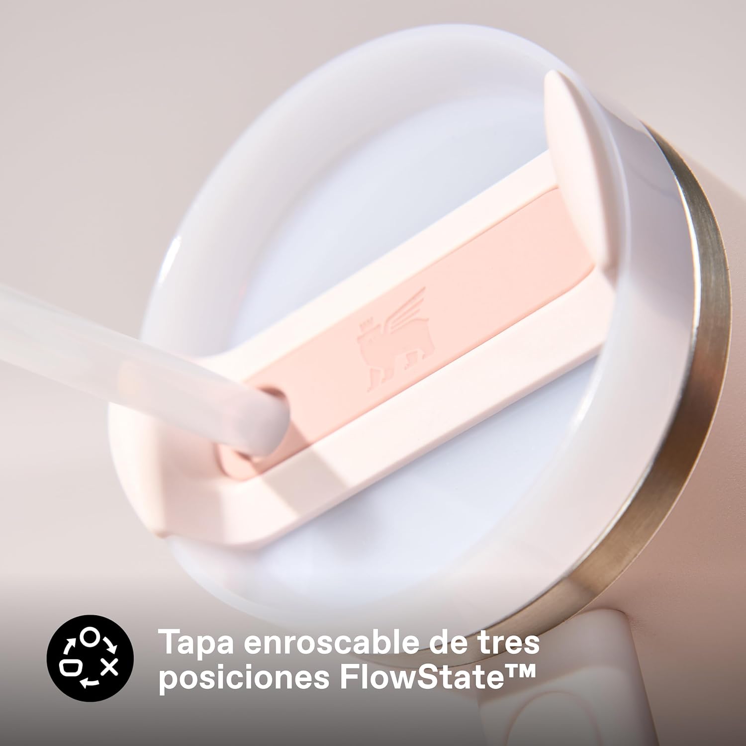 STANLEY Quencher H2.0 FlowState Tumbler 1.2L – Thermos Keeps Cold 11 Hours – Ice Cream for 48 Hours – Stainless Steel Water Bottle – Thermal Cup – BPA Free – Rose Quartz