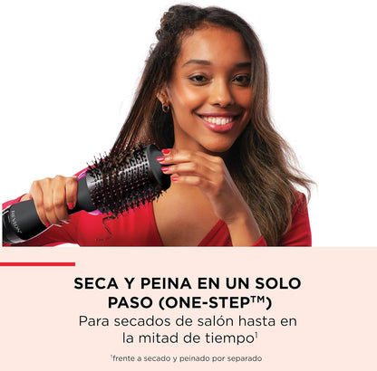 REVLON Salon One-Step Dryer and Volumizer with Sectioning Comb Included - 3 Heat Settings and 2 Speeds, Ceramic Coating, Ergonomic Handle, Original with Comb