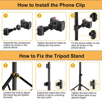 Ring Light with Tripode, 10" Ring Light with Remote Control 3 Modes 10 Brightness Dimmable Ring Light for TikTok, Makeup, Selfie, Streaming, Youtube, Twich Live