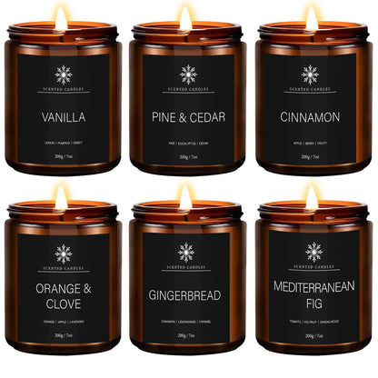 Scented Candles Gift for Women, 9 Pack Decorative Scented Scented Candles, Soy Wax Natural Candle, 9 x 70 g Aromatherapy Candle Gift Set for Birthdays, Parties, Christmas, Friend and Mother