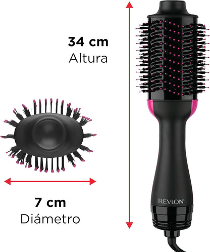 REVLON Salon One-Step Dryer and Volumizer with Sectioning Comb Included - 3 Heat Settings and 2 Speeds, Ceramic Coating, Ergonomic Handle, Original with Comb