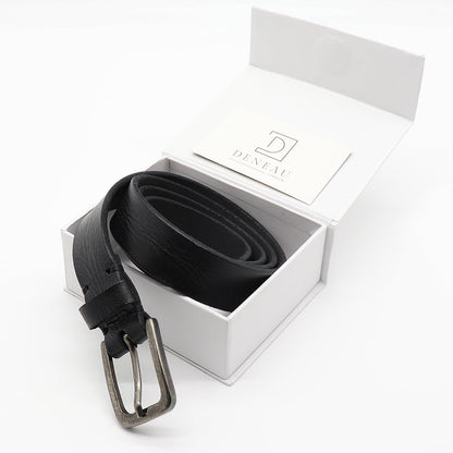 Genuine Leather Belt for Women, Handmade for Jeans and Casual Wear, Luxury Gift Box, Fashion Vintage