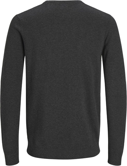 JACK & JONES JJEBASIC Basic Crew Neck Long Sleeve Lightweight Sweatshirt