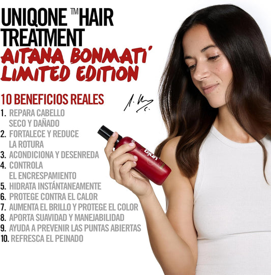 REVLON PROFESSIONAL UniqOne All in One Thermal Hair Protector, Deep Hydration Hair, Spray Treatment Without Rinse, Detangling Hair Women, 150 ml