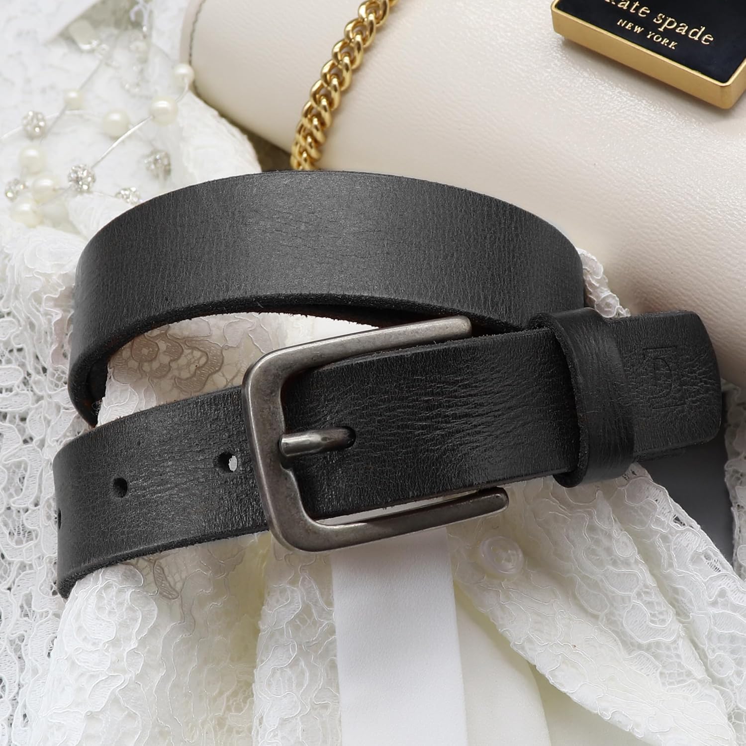 Genuine Leather Belt for Women, Handmade for Jeans and Casual Wear, Luxury Gift Box, Fashion Vintage