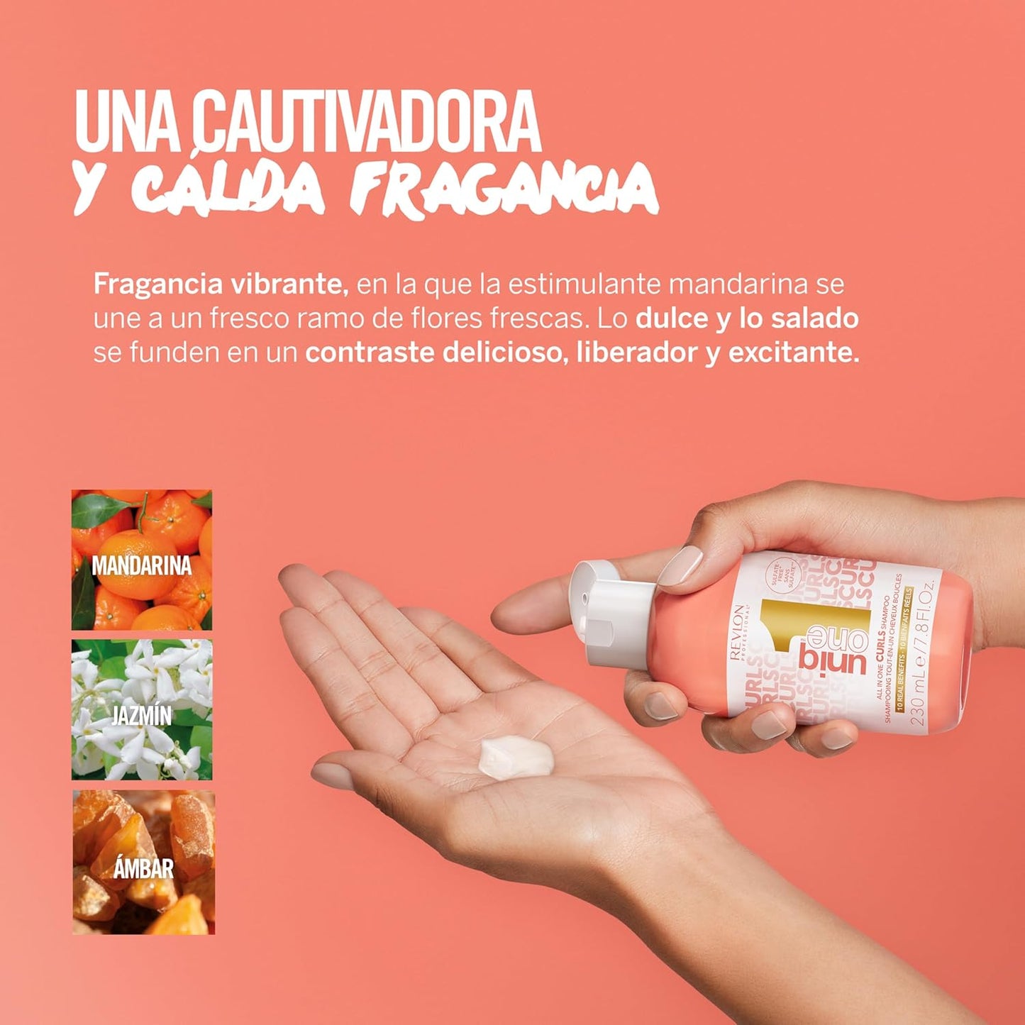 REVLON PROFESSIONAL UniqOne All in One Curls, Nourishing Shampoo for Curls, Moisturizes and Defines Curly or Wavy Hair, Hair Care with Anti-Frizz Effect and Vegan Formula, 230 ml