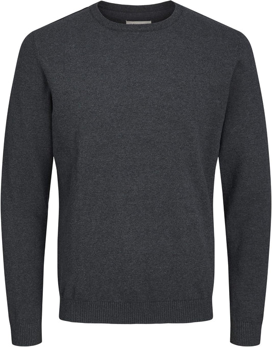 JACK & JONES JJEBASIC Basic Crew Neck Long Sleeve Lightweight Sweatshirt
