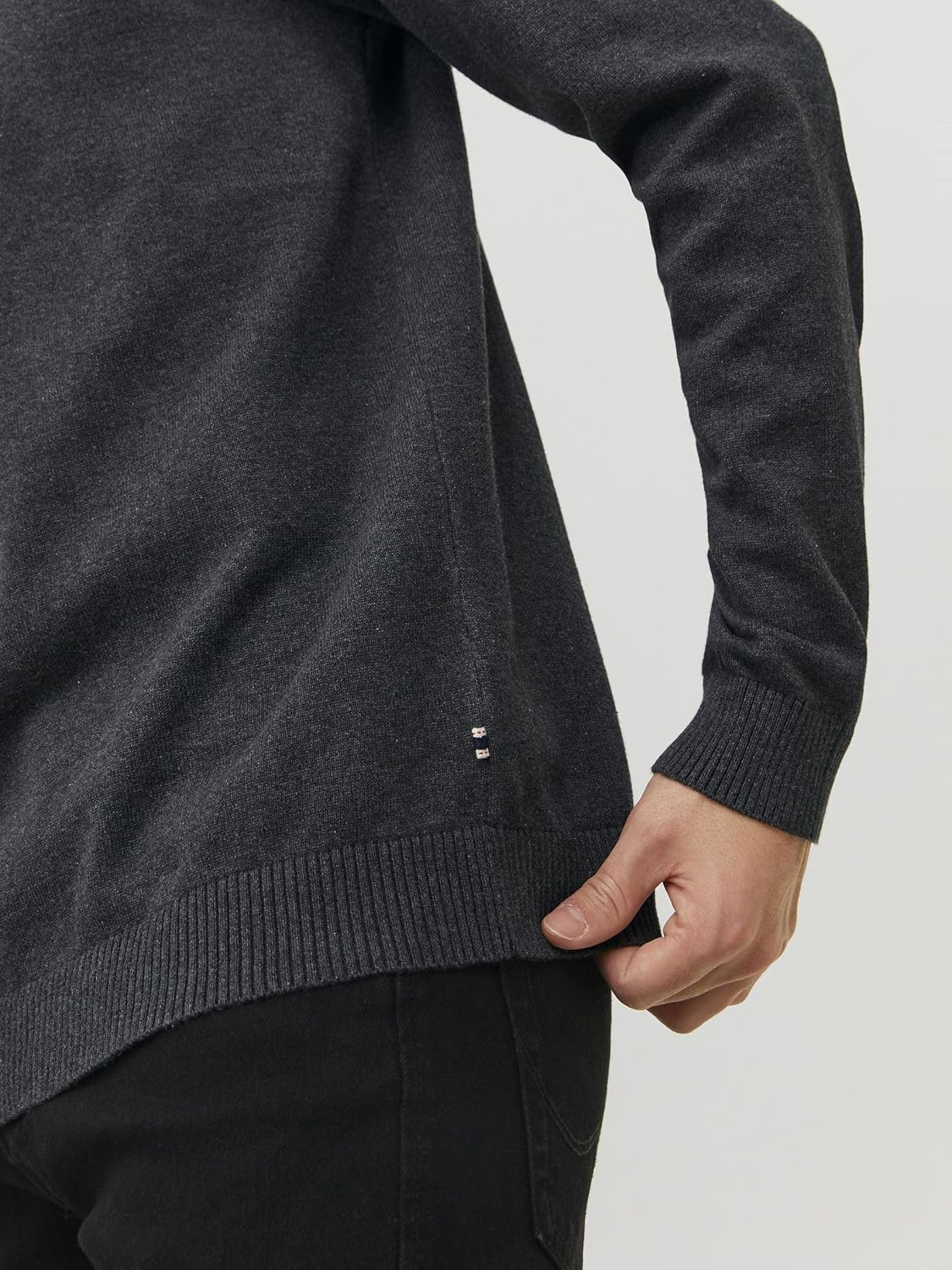 JACK & JONES JJEBASIC Basic Crew Neck Long Sleeve Lightweight Sweatshirt