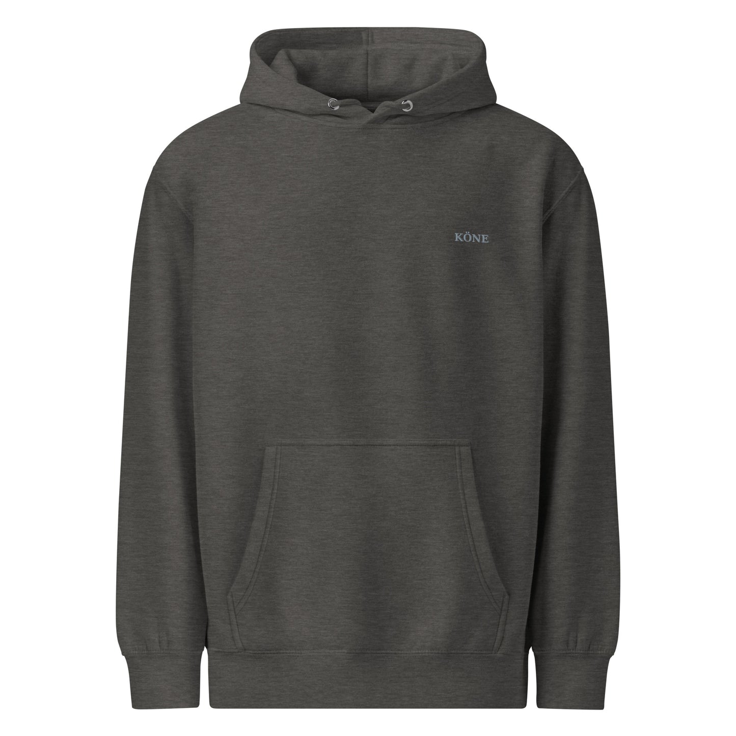 Sudadera KÖNE gris oscuro con estilo urbano.