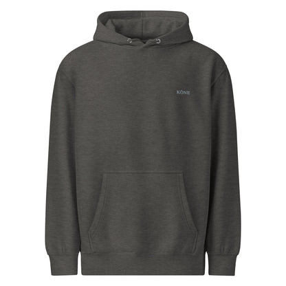 Sudadera KÖNE gris oscuro con estilo urbano.