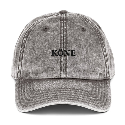 Gorra KÖNE vintage con cierre metálico envejecido, acabado lavado