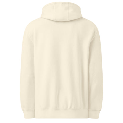 Vista trasera de la sudadera KÖNE premium con cuello alto y textura suave.