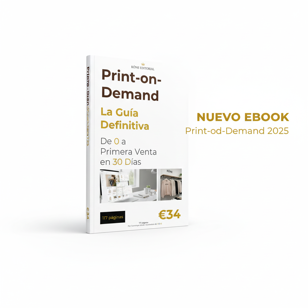 Guía definitiva Print-on-Demand 2025 ebook digital Shopify SEO IA ChatGPT marketing orgánico tráfico Google posicionamiento ecommerce